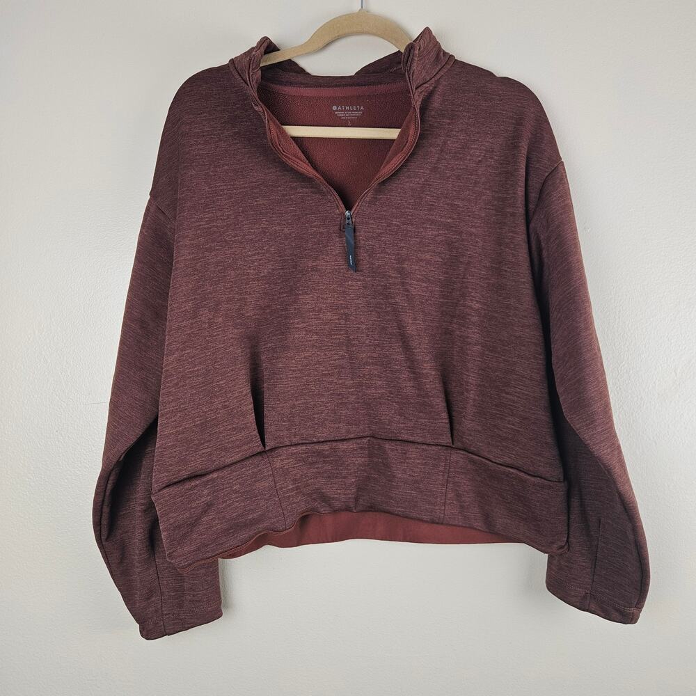 Athleta Altitude Polartec Half Zip Sweatshirt Size Large